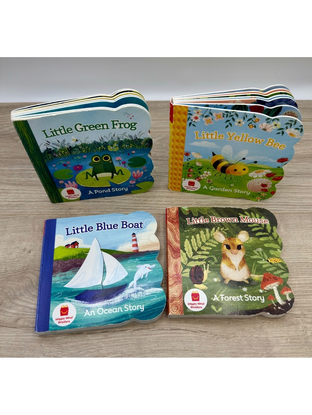 McDonald's Happy Meal Readers 4 Book Set Frog Bee Boat Mouse